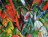 Franz Marc Famous Paintings - In The Rain